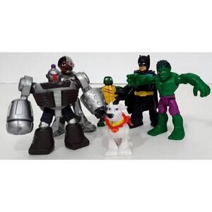 Lot of 5 Fisher-Price Imaginext “Super Friends” Action Figures